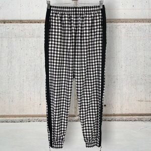 Adam Selman Sport Plaid Joggers Track Pants Womens Medium Zip Leg Pull On M